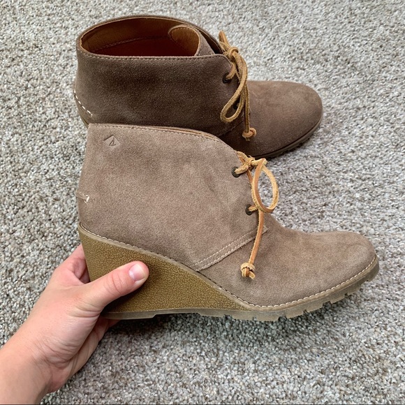 Sperry Shoes - Sperry Harlow Lace Up Suede Wedges